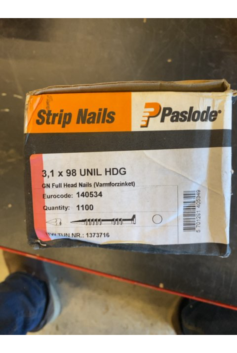 Paslode søm 3,1x98 UNILOCK HDG
